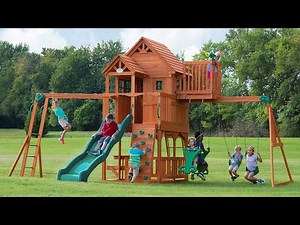 Skyfort II Wooden Swing Set - Backyard Discovery