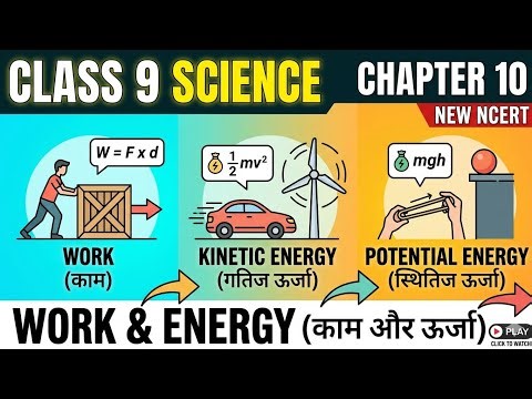 Class 9 Science Chapter 10: WORK AND ENERGY (कार्य और ऊर्जा) | Complete One Shot Video with AI 🔥🎡
