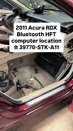 2011 Acura RDX Bluetooth computer hands free HFT unit communication control module part number 39770-STK-A11 location on car 🚘 Rebuiltcars - We are Used auto parts, serving Chicagoland locally and shipping nationwide #junkyard #usedautopartschicago #carrepair #automotive #carmechanic