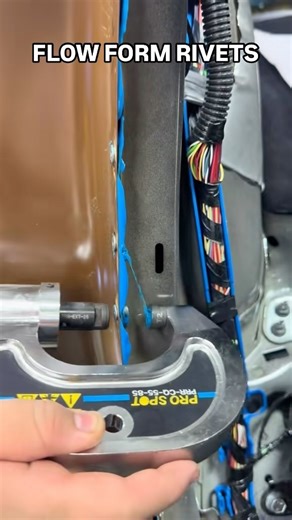 Getting them flow form rivets done with the pro spot PR-8D MULTI-FUNCTION RIVETING SYSTEM . • Used to have this tool at my last shop, battery power so no air lines needed. Great piece of kit to have. • @prospotwelding @prospotaustralia • #prospot #rivets #rivetgun #tools #toolsinaction #toolsofthetrade #toolsinstagram #autobody#bodyshoplife #luxurycarrepair #panelbeater #collision #collisioncenter | Luxury Car Repair