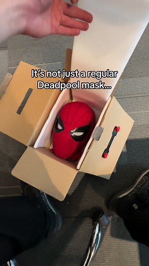 Coolest Deadpool Mask with Controllable Eyes