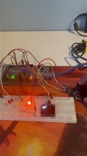 Joystick analógico con Pantalla OLED #arduino #arduinoproject #electronic #electronica