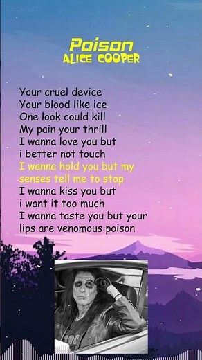 Alice Cooper - Poison (Lyrics) #shorts
