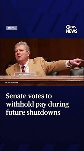 Senate votes to withhold pay during future shutdowns