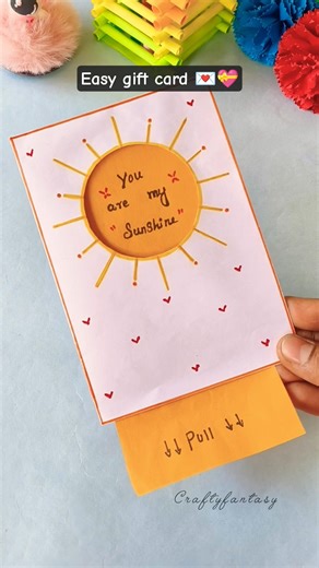 💌 Easy paper gift card making 💖#trending #papercraft #shorts #diy #aesthetic #craft #fyp #relatable