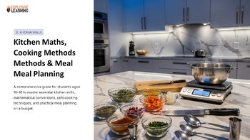 Kitchen Maths Cooking Methods Meal Planning KITCHEN SKILLS