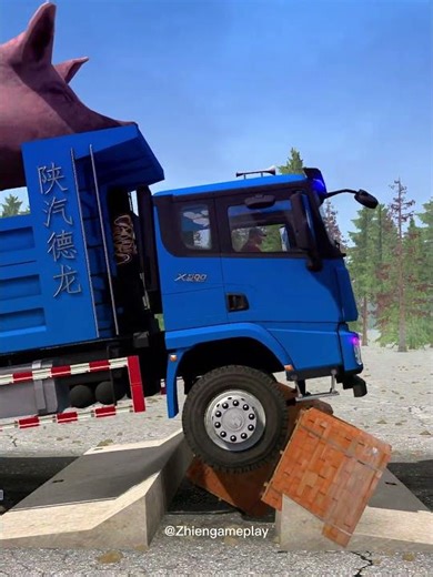 Spintires: MudRunner - SHACMAN DELONG X3000 rescuing a stuck truck in deep snow #588 #zhiengameplay