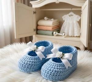 Crochet Baby Booties Pattern, Mary Jane Shoes, Newborn Crochet PDF (instant Download) - Etsy