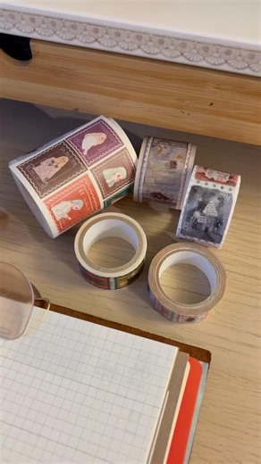 cute postage stamp washi tapes for week 24 📮| On Jerra’s List #planner #journal