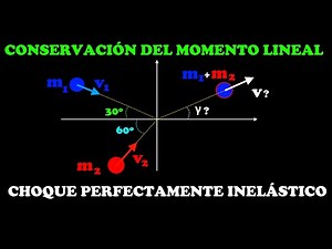 Perfectly or totally inelastic collision. Conservation of linear momentum.