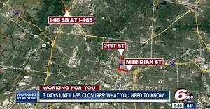What to know about downtown Indy I-65 closure