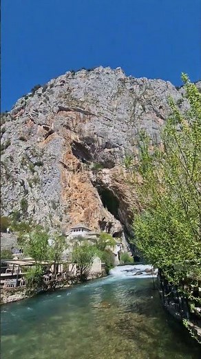 Buna River Spring & Blagaj Tekke 🇧🇦 Hidden Gem Near Mostar | Bosnia Travel Shorts
