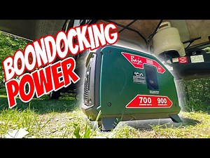 Pop Up Camping Baja 900-Watt Propane Powered Inverter Generator | Boondocking | Rockwood 2280bhesp