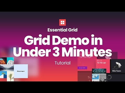 Essential Grid Demo in Under 3 Minutes