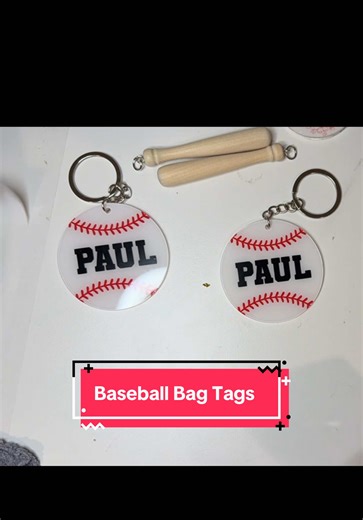 ⚾️ Personalized Baseball Keychains ⚾️ The perfect little touch for your ballplayer’s bag! These custom baseball keychains are personalized with your player’s name and make such a cute addition to: ✨ Baseball bags ✨ Backpacks ✨ Equipment bags ✨ Team gifts Lightweight, durable, and made with love ❤️ Great for the season, end-of-year team gifts, or just because your little slugger deserves something special! Message me to order yours — names can be customized! ⚾️✨#HandmadeWithLove #menifeesoftballg