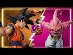 Goku (Base) Vs. Kid Buu (CPU Battle) DBZ - BUDOKAI 4