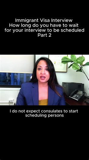 Immigrant visa Interview - How long do you have to wait for your interview to be scheduled part 2 #uscitizenship #uscitizen #uscitizenshipinterview #usgreencard #greencard #citizenshiptest #usimmigration #usimmigrationlawyer #fyp