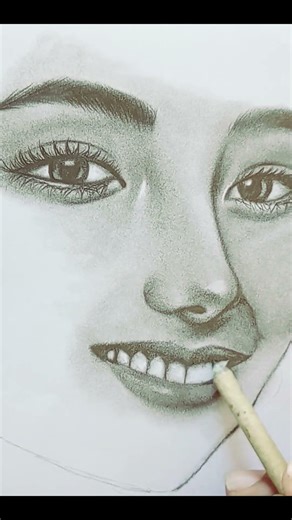 🔥 Beautiful Smile #portraitart #sketch