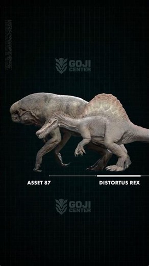 D. rex compared to Jurassic's Big Theropods