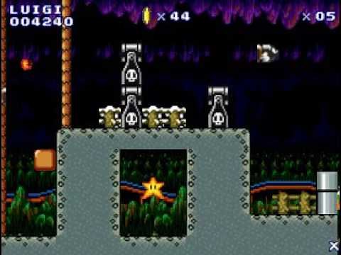 Super Mario Flash (6.0) Custom Level - Disturbing Cave.