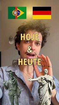 TODAY vs. HEUTE #languages ​​#linguistics #portuguese #german #latin #galician #history #etymology