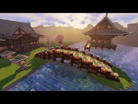 Minecraft Japanese style 日式建築教學 - 日式木橋(和風橋)