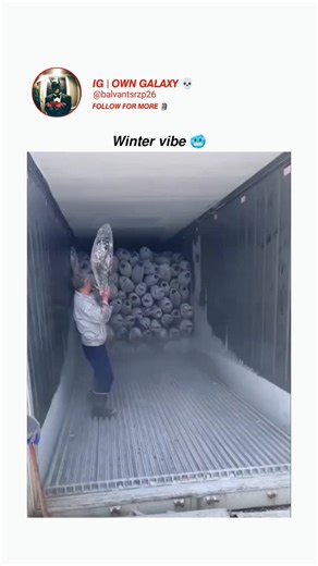 OwnGalaxy🥶 on Instagram: "This video reveals a real and serious aspect of industrial logistics that most people never see-manual unloading inside freight containers is one of the most physically demanding and hazardous jobs in global supply chains. Workers often operate in confined metal containers with poor ventilation, extreme temperatures, dust, and unstable cargo, which significantly increases the risk of respiratory issues, muscle injuries, and accidents. The stacked cylindrical materials 