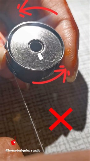99% people do this bobbin mistake 😳 | Fix it in seconds! 🧵✨#bobbinthread #sewingtips #sewinghacks