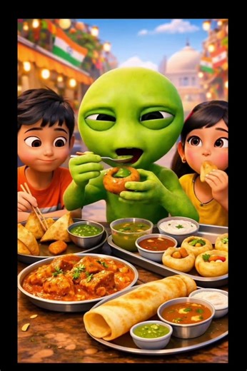 Green Alien Dance | El Chombo - Dame Tu Cosita feat. - Yeşil Uzaylı curry Rice #dametucosita