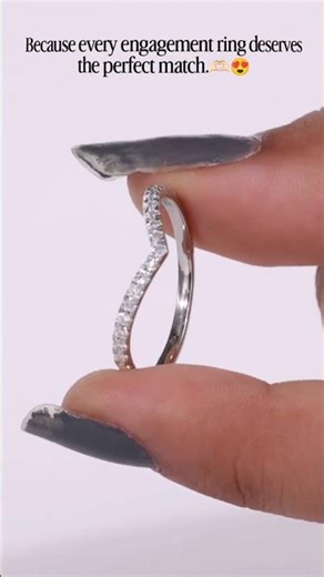 The Most Beautiful Curved Wedding Band for Brides 💍