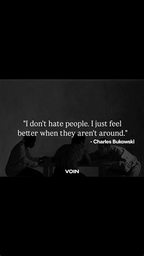 Charles Bukowski on Solitude | Why Being Alone Feels Better Sometimes #philosophy #fypシ゚viral