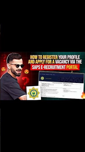 How To Register Your Profile And Apply For A Vacancy Via The Saps E-recruitment Portal In 2025