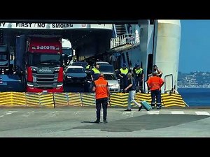 “Italian Ferry FAIL! Cars Left on Ramp 😱 Strait of Messina Footage”