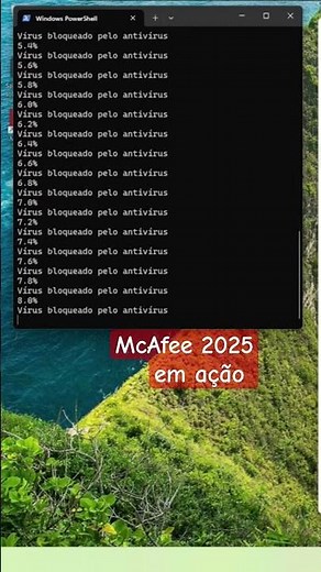 McAfee antivirus in action #antivirus