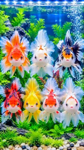 7 Stunning Goldfish 🐟✨ | Relax & Enjoy #babyshark #aquarium #fishkeepinghobby #aquascapegallery