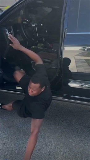 Man Tumbles Out of Truck While Acting