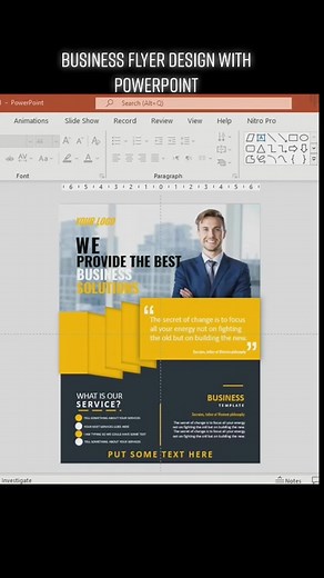 Business Flyer Design / POWERPOINT:👍⚡️❤️ #businessflyer #businessads #smallbusiness #owndesign #powerpoint #ppt #pptnight #internetmarketing #advertisement #commercialads #designideas #flyerdesigntutorial #ppttutorial #tutorial