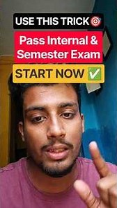 USE THIS TRICK🎯PASS INTERNAL & SEMESTER EXAM🤩 #makaut1stsemester #shorts