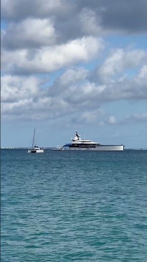 Jerry Jones’ super yacht has arrived here in St. Martin. What a beast.