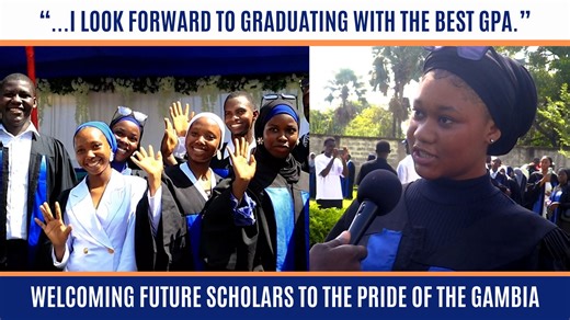 Video highlights from last week’s 14th Matriculation Ceremony, where new students shared their excitement and expectations for their journey at the University of The Gambia. | The University of The Gambia
