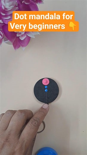 Dot Mandala for Beginners | Simple dot mandala | ATM Creations | #shorts #shortsfeed #shortsvideo