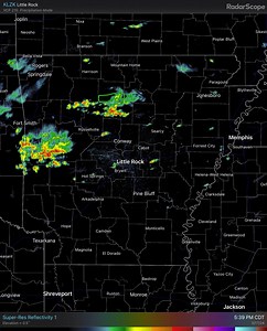 5K views · 19 reactions | 6:05 PM Radar Check: Showers and thunderstorms across northern and central Arkansas with small hail and plenty of lightning. When thunder roars, head indoors! #arwx | US National Weather Service Little Rock Arkansas | Facebook