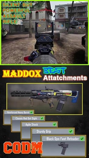 Maddox Best Attachments in Rank Match Call of Duty Mobile #codm