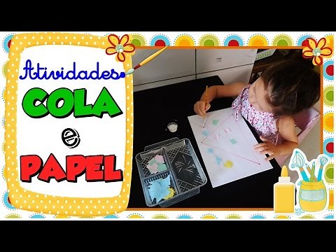 ATIVIDADE COM COLA E PAPEL | Mamãe da Carol
