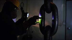 Watch steelworkers forge enormous steel anchor chains
