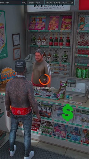 Running The Refund Scam At 24/7 | FiveM Fraud #Shorts