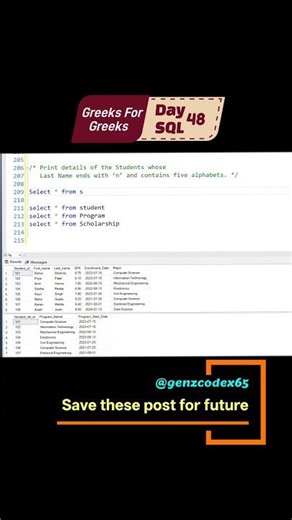Day 48 | GeeksforGeeks SQL Interview Questions | Crack SQL Interviews 🚀