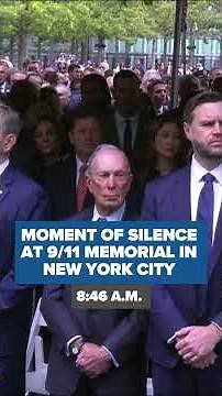 25 years later | Moment of silence at 9/11 memorial in New York City