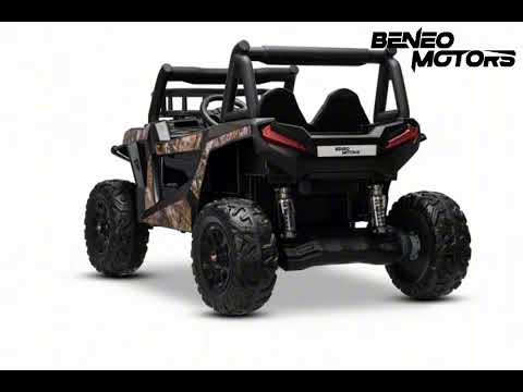 Electric Ride-On Toy Car UTV 24V Black - Lithium Battery- BeneoMotors