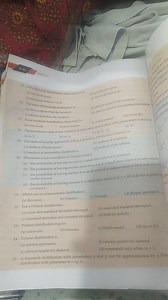 For a binomial distribution, mean and mode  (a) are never equal... | Filo